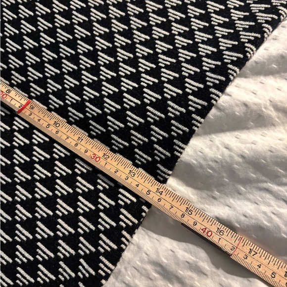 Zara Black and White Geometric Midi Dress Large - Picture 6 of 7
